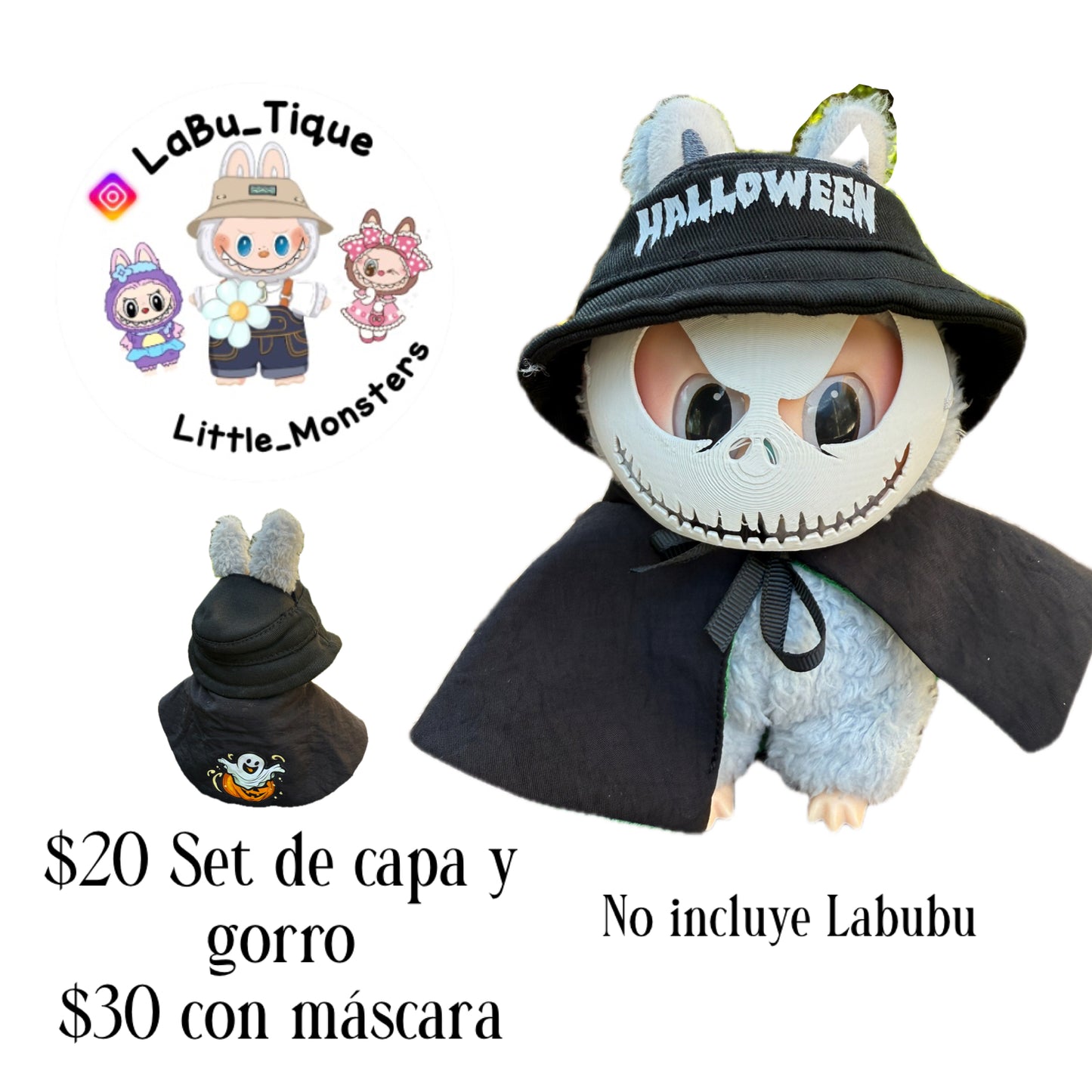 Labubu Halloween (no incluye Labubu)