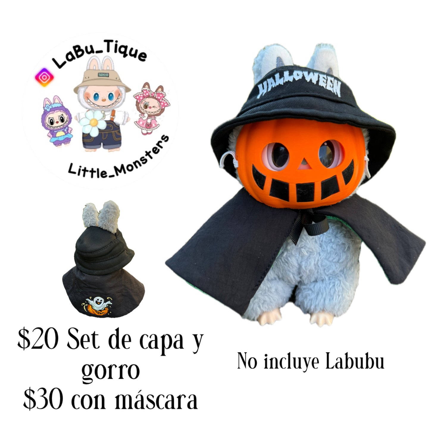 Ropa Halloween (Labubu no incluye)