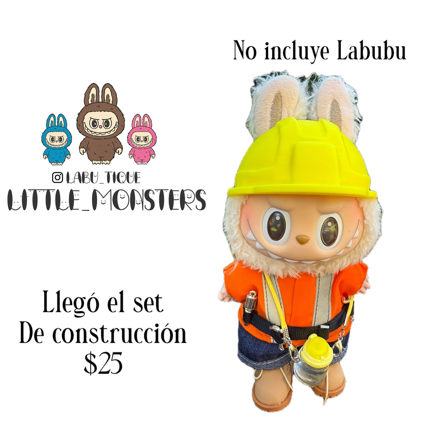Ropa de construction (no incluye Labubu)